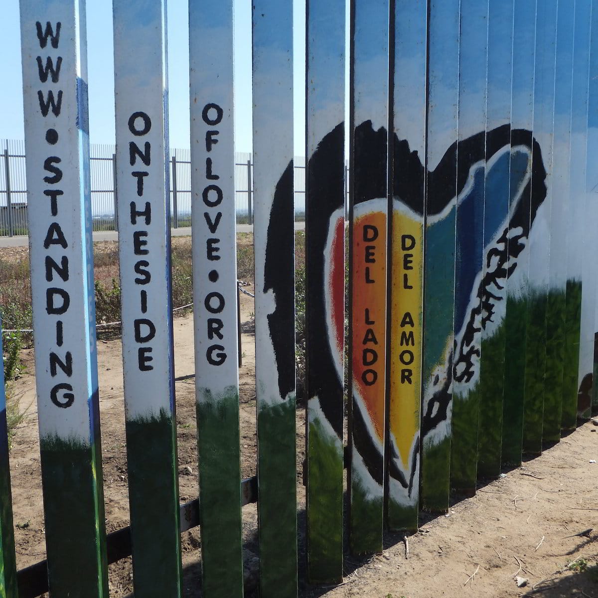 Playas de Tijuana on the Side of Love Border Fence